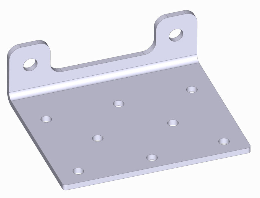 Montageplatte WARN VRX25/25S, VRX35/35S AXON35/35S und AXON45RC Montageplatte WARN VRX25/25S, VRX35/35S AXON35/35S und AXON45RC