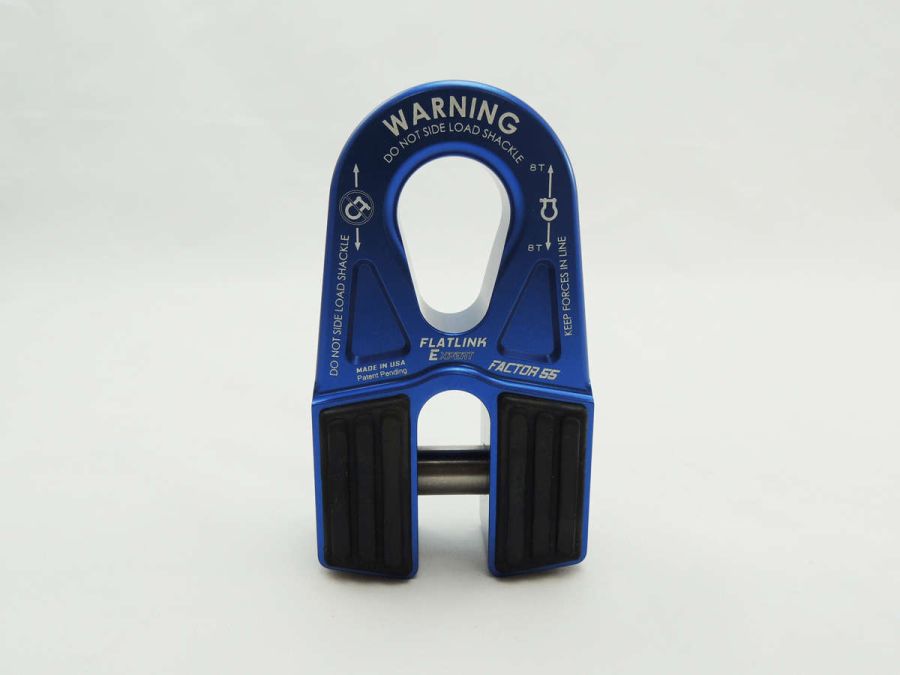 ''FACTOR 55'' FLATLINK ''E'' EXPERT WINCH SHACKLE MOUNT, BLUE
