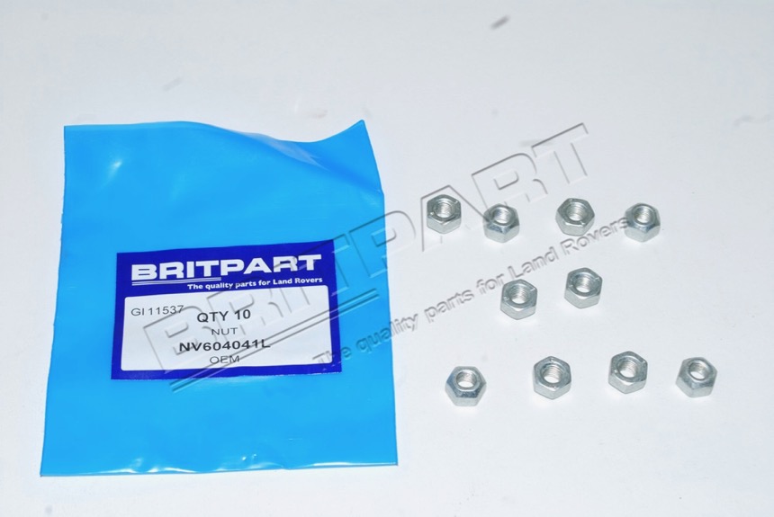 NV604041L Mutter für Bolzen , Klemme Spurstange Range Rover Classic, Discovery 1 und Discovery 1