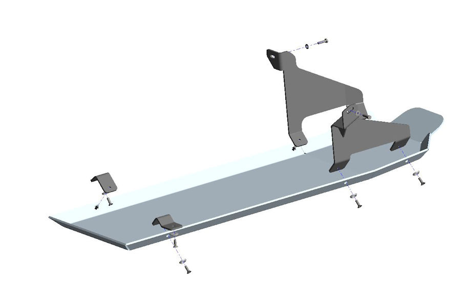 Unterfahrschutz Nissan Navara D23 NP300, bis `19, Tank + AdBlue Tank, DOKA Unterfahrschutz Nissan Navara D23 NP300, bis `19, Tank + AdBlue Tank, DOKA