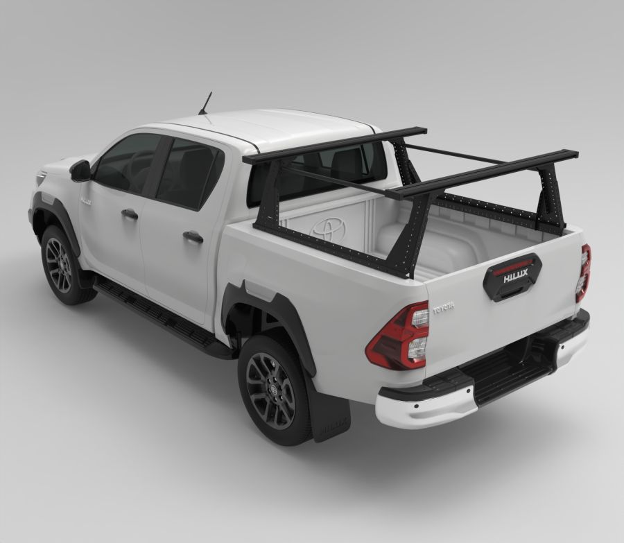 Muli-Rack System ''hoch'' DoubleCab, inkl. 2 Rhino Rack Reconn Querträger Muli-Rack System ''hoch'' DoubleCab, inkl. 2 Rhino Rack Reconn Querträger