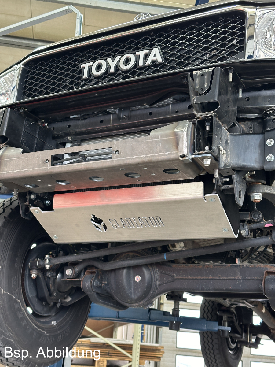 Unterfahrschutz Toyota GRJ 71-79, `07-`23, Vorderachse, 6mm Aluminium Unterfahrschutz Toyota GRJ 71-79, `07-`23, Vorderachse, 6mm Aluminium