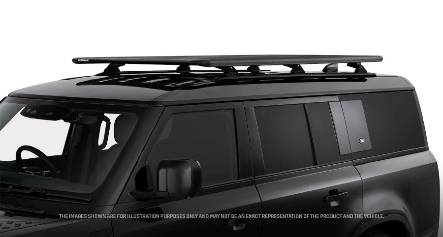 Rhino Rack Pioneer 6 Plattform 2100x1240 LR Defender 130 L663 mit Reling ab `20 Rhino Rack Pioneer 6 Plattform 2100x1240 LR Defender 130 L663 mit Reling ab `20