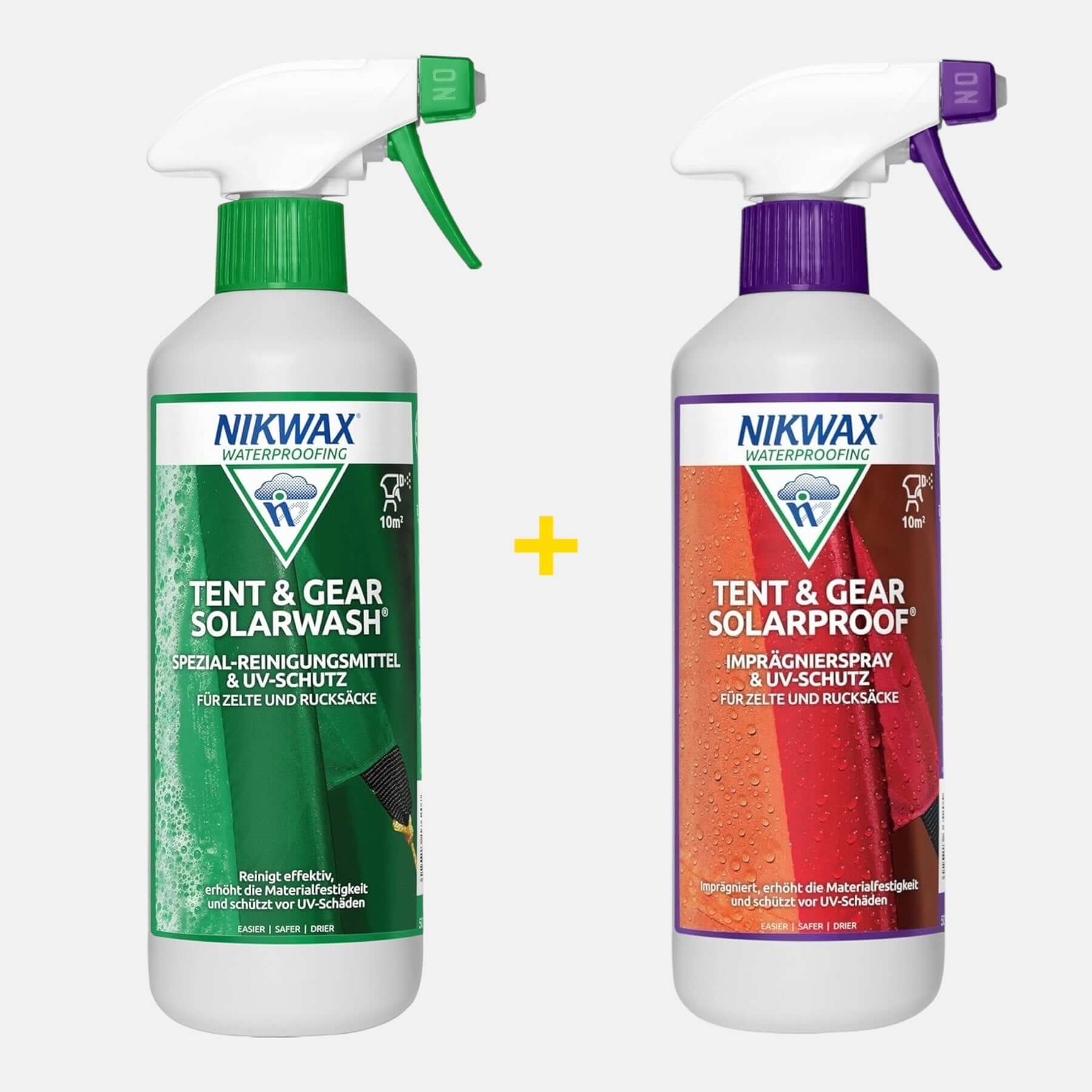 horntools 2er-Set: Imprägnierspray & Reinigungsmittel mit UV-Schutz - Tent & Gear