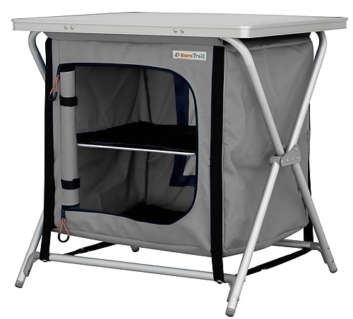 Movera-L-9931638100 Campingschrank Eurotrail Rieux Alu Farbe grau