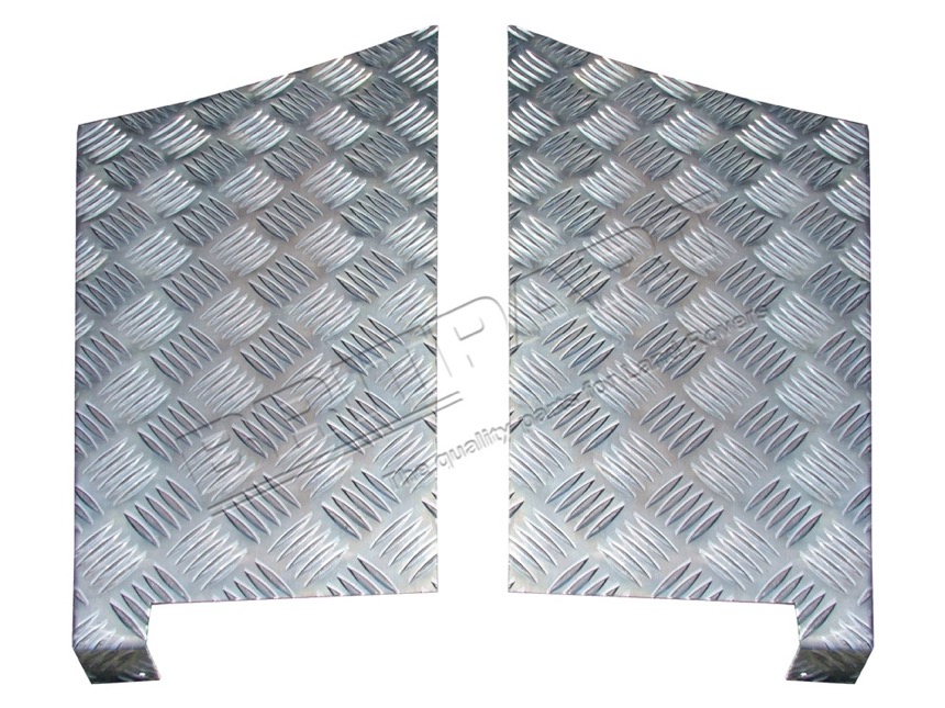 DA4071 Aluriffelblech Kotflügel Ecke hinten Defender 110