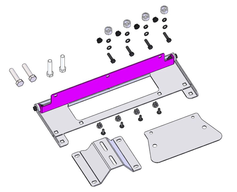 ARB Seilwindenanbausatz zu Stoßstange, inkl. klappbaren Nummernschildhalter ARB Seilwindenanbausatz zu Stoßstange, inkl. klappbaren Nummernschildhalter