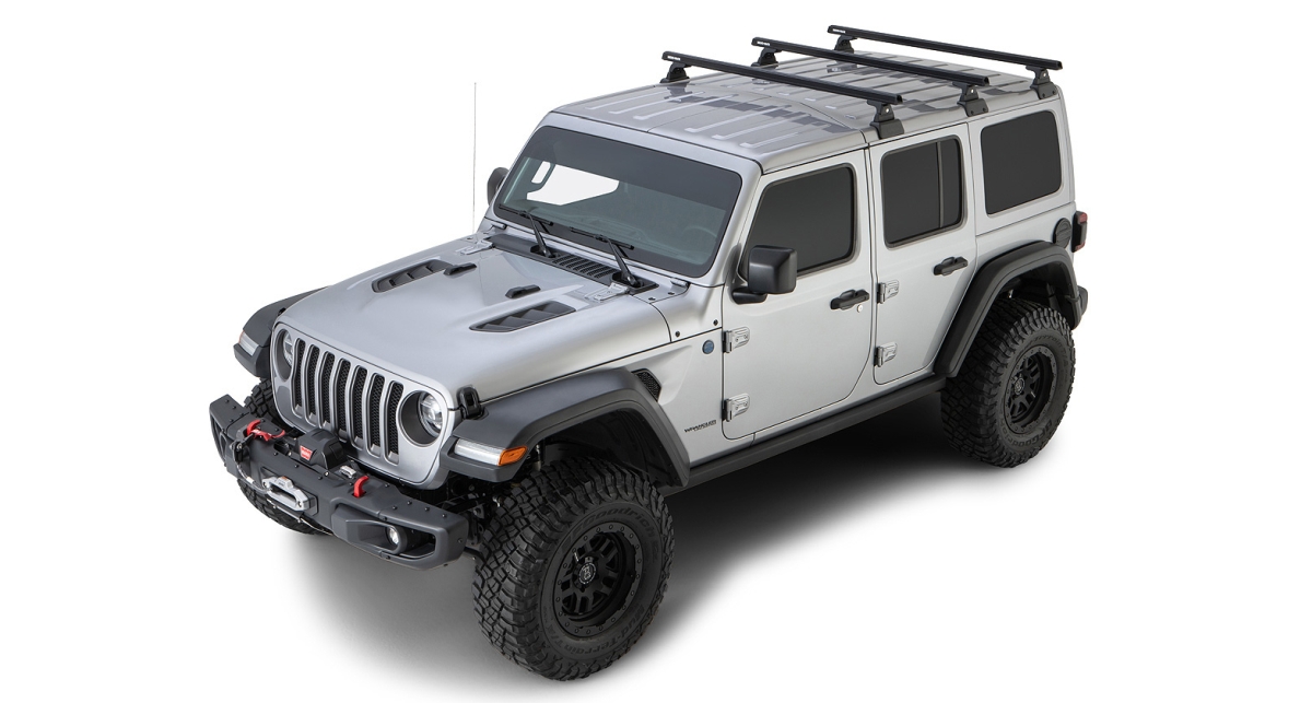 Rhino Rack Heavy Duty (3) 1500mm,schwarz Backbone+RLT600, Wrangler JL, 4-trg. Rhino Rack Heavy Duty (3) 1500mm,schwarz Backbone+RLT600, Wrangler JL, 4-trg.