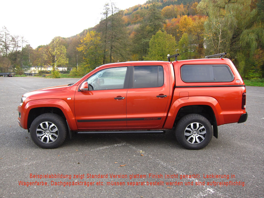 Standard Hardtop für VW Amarok Doka bis `16, flach seitl. Schiebefenster Standard Hardtop für VW Amarok Doka bis `16, flach seitl. Schiebefenster