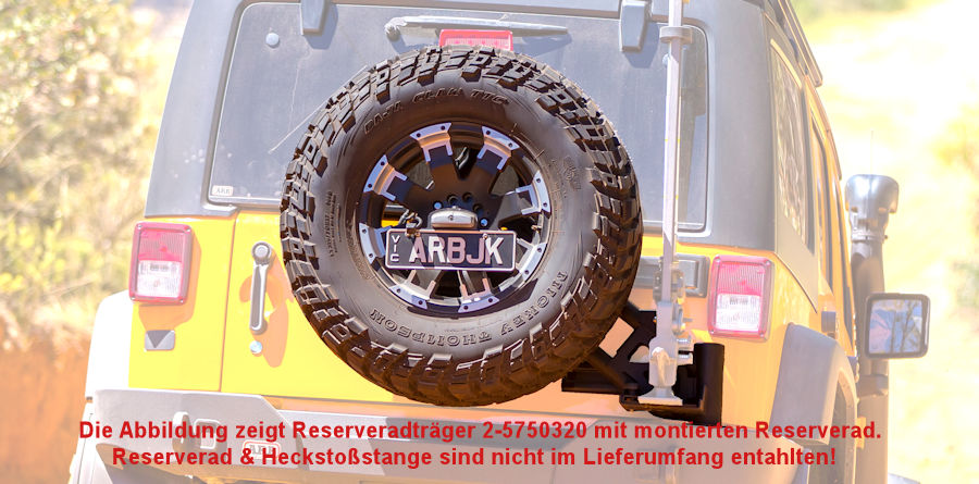 ARB Reserveradträger für HSS Jeep JK, strukturierte Oberfläche schwarz ARB Reserveradträger für HSS Jeep JK, strukturierte Oberfläche schwarz