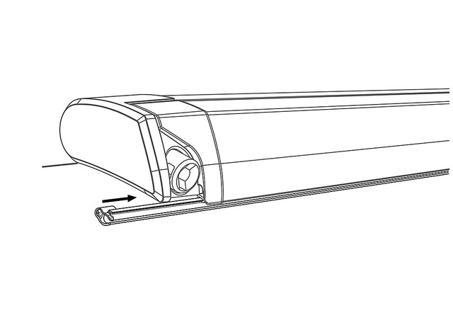 Movera-L-9913386100 Befestigungsschiene Thule QuickFit Dachmontage 9200 / 6200 / 6300 bis 400 cm