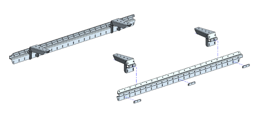 Muli-Rack Basisversion ''flach'' XtraCab, ohne Dachträger, inkl. Schraubensatz Muli-Rack Basisversion ''flach'' XtraCab, ohne Dachträger, inkl. Schraubensatz