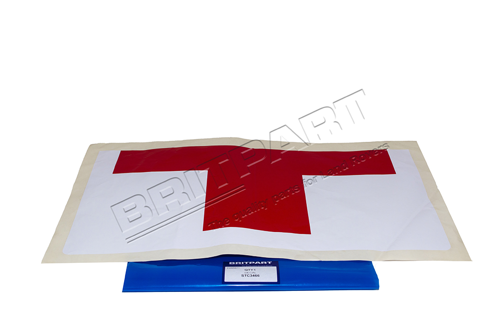 STC3466 Roteskreuz Aufkleber