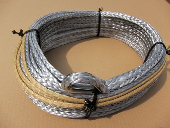 Kunststoffseilset Dynatec 30x9mm, Alu- Seilfenster, Haken 2to (weiß), Kunststoffseilset Dynatec 30x9mm, Alu- Seilfenster, Haken 2to (weiß),