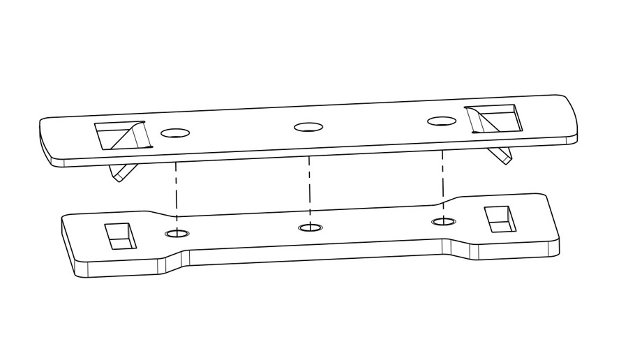Adapterstück für 50-11RLT600 Fußkit, Landrover Defender 2020 (1 Stk.) Adapterstück für 50-11RLT600 Fußkit, Landrover Defender 2020 (1 Stk.)