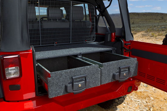 Montagekit Outback Schublade Jeep Wrangler JK, 2+4-trg Montagekit Outback Schublade Jeep Wrangler JK, 2+4-trg