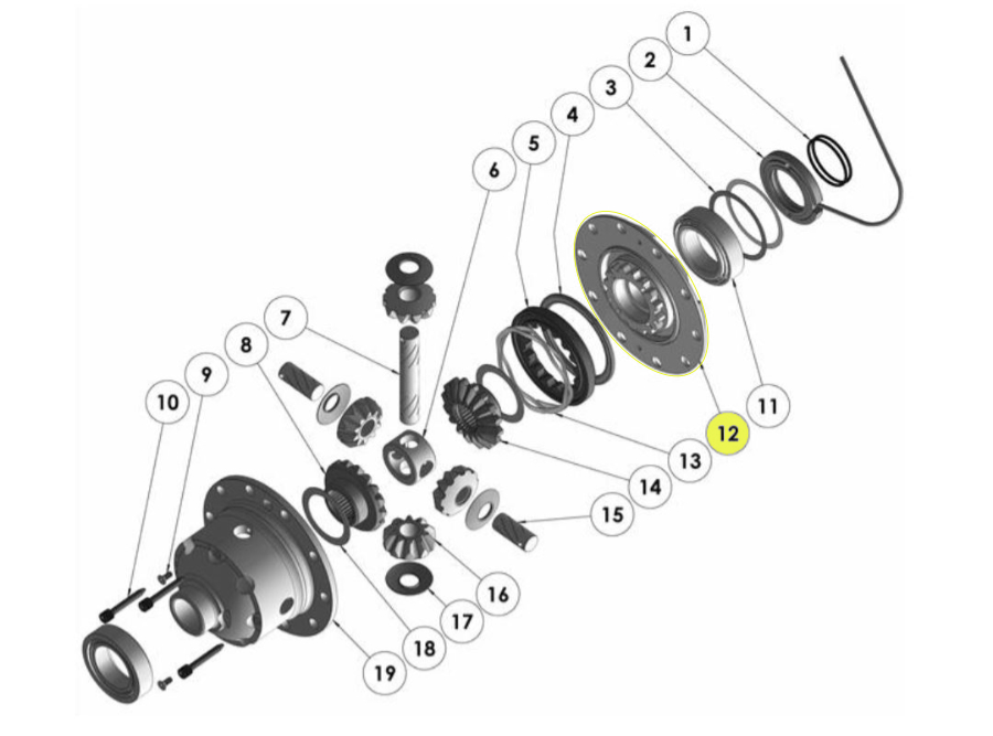 ARB Zylinderkappe Kit Druckringseite RD100