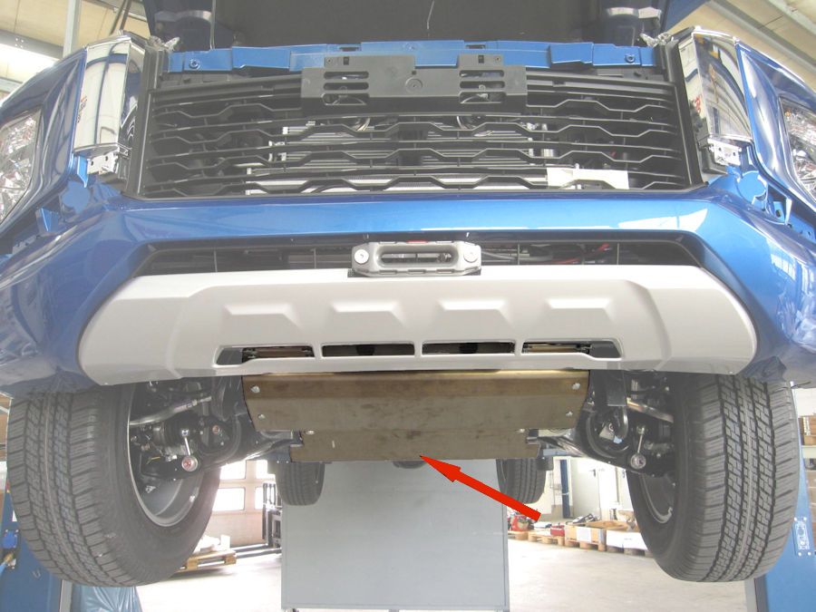 Unterfahrschutz Mitsubishi L200 ab `19 Motor & Getriebe, f. Fzg. mit SWA Unterfahrschutz Mitsubishi L200 ab `19 Motor & Getriebe, f. Fzg. mit SWA