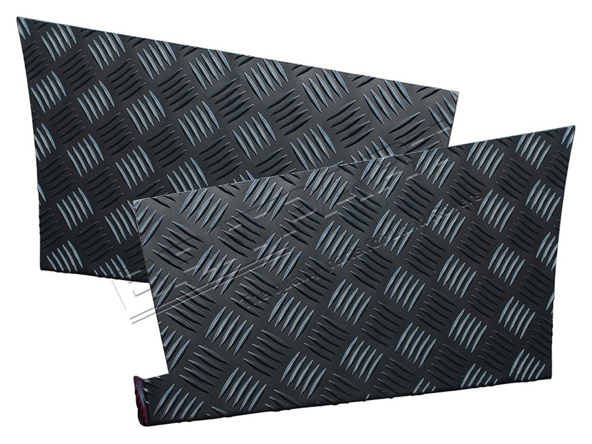 DA4071B Riffelbleche Kotflügel hinten Defender 110 schwarz
