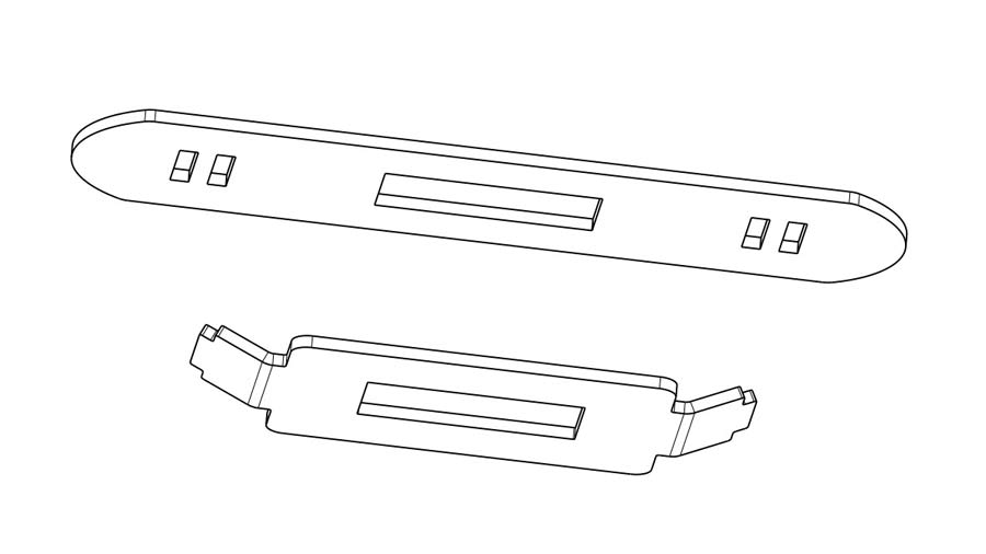 Adapterstück für 50-11RCP58-BK Fußkit, Landrover Defender 2020 (1 Stk.) Adapterstück für 50-11RCP58-BK Fußkit, Landrover Defender 2020 (1 Stk.)
