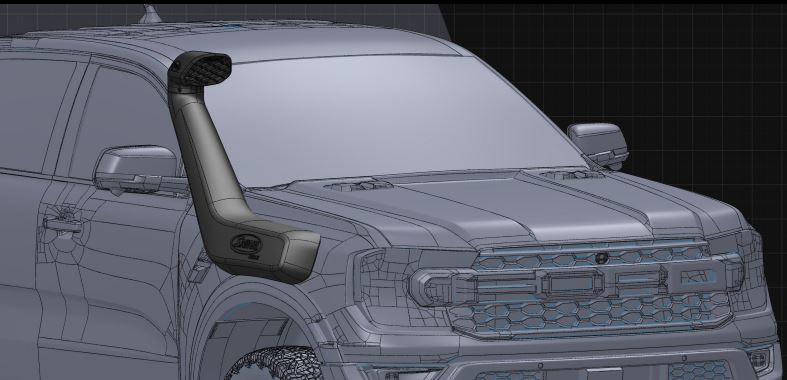 Safari-Snorkel ARMAX für Ford Ranger Raptor ab 11/2022, SS988HP Safari-Snorkel ARMAX für Ford Ranger Raptor ab 11/2022, SS988HP