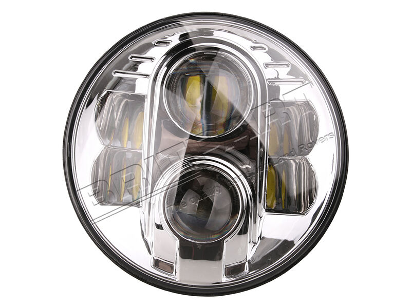 Britpart DA6282K Single 7 Inch Round LED Scheinwerfer RHD -def für Defender