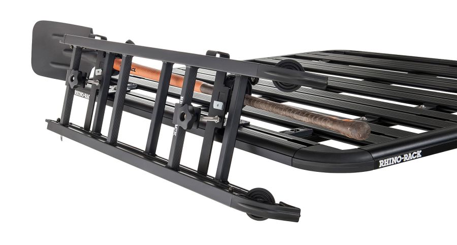 Halter für faltbare Leiter (RAFL) seitlich an Pioneer Dachträger Halter für faltbare Leiter (RAFL) seitlich an Pioneer Dachträger