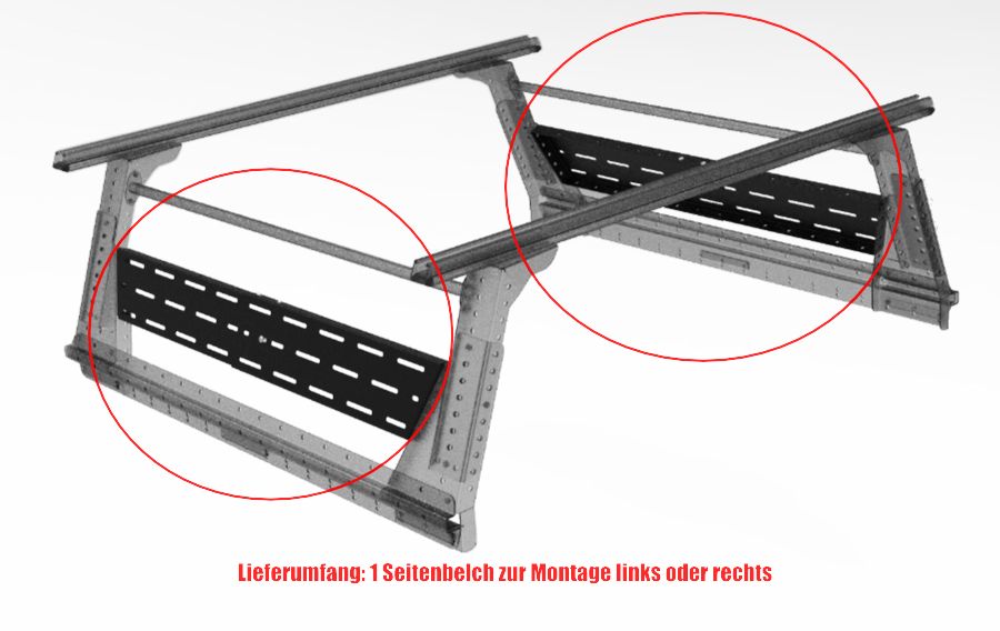 Muli-Rack Seitenblech DoubleCab links & rechts (1 Stk.) Muli-Rack Seitenblech DoubleCab links & rechts (1 Stk.)