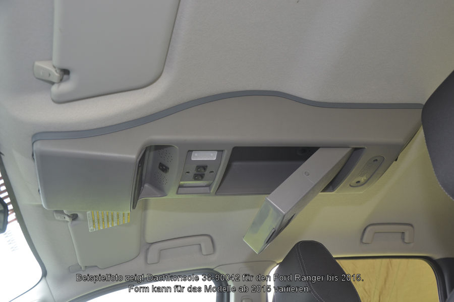 Dachkonsole Ford Ranger `15 - `23, Doppelkabine, grau Dachkonsole Ford Ranger `15 - `23, Doppelkabine, grau