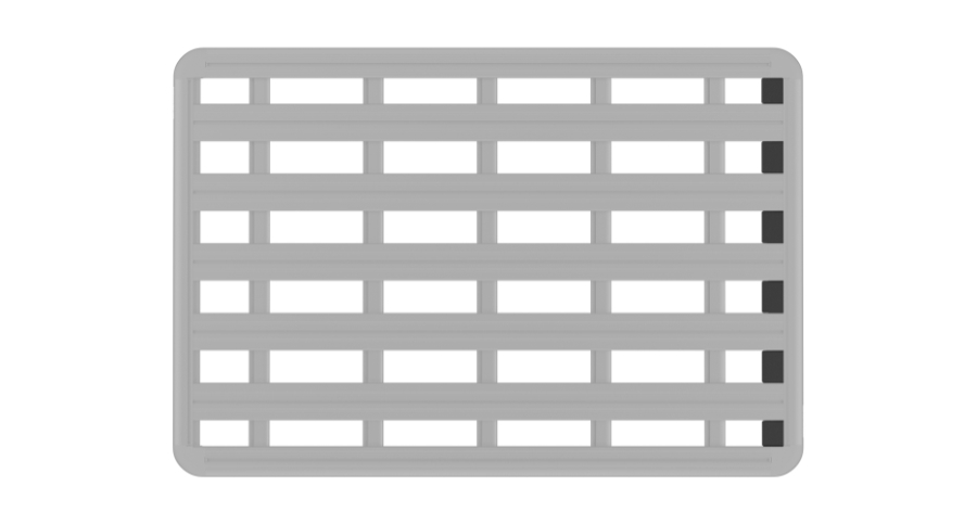 Rhino Rack Pioneer 6 Windschutzeinsätze Set für 1430mm breite Plattformen