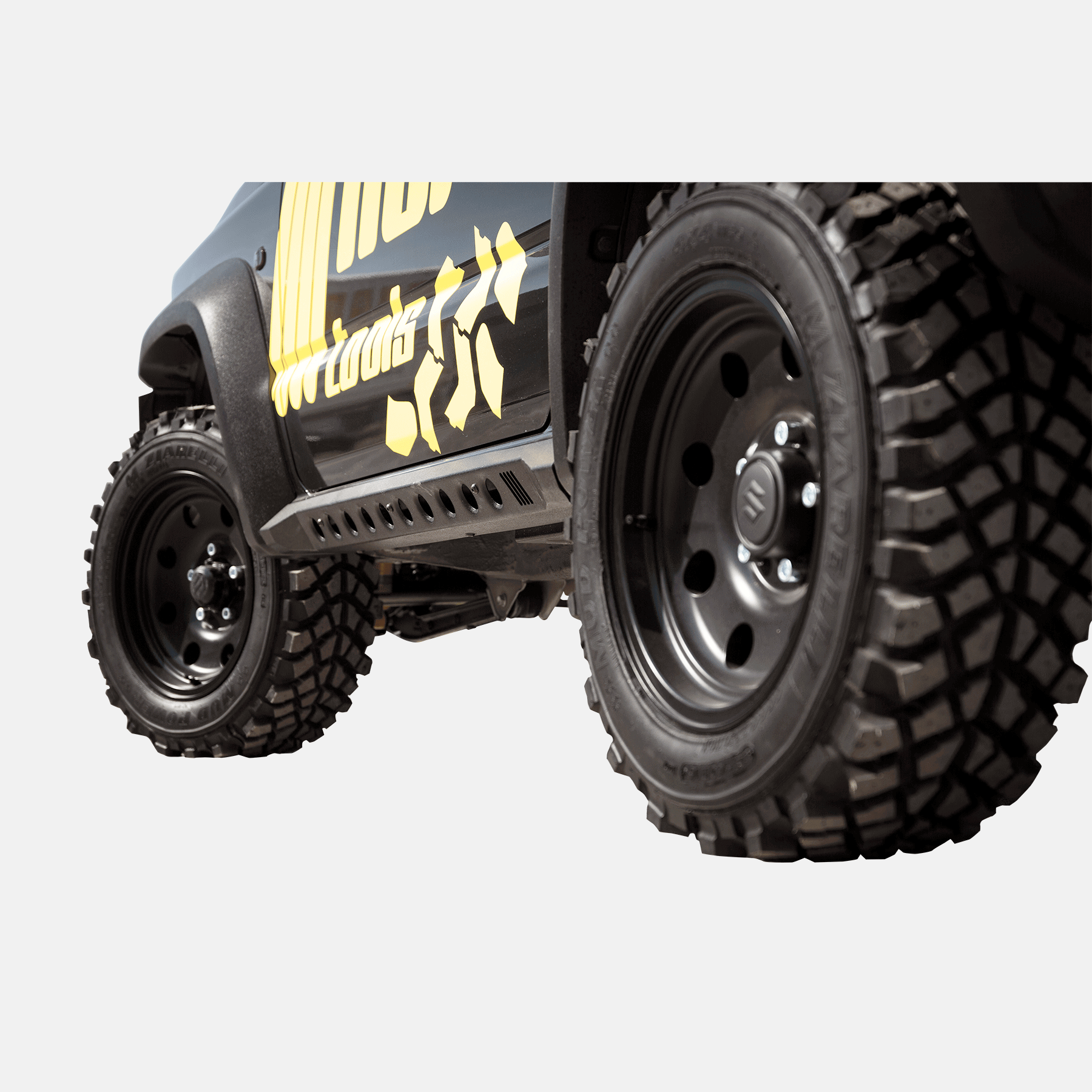 Horntools_Rockslider_HSJ2RSA01_1 horntools Rockslider LAPIS Aluminium für Suzuki Jimny GJ & HJ