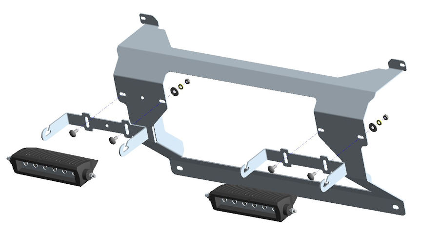 Scheinwerfer-Set Ford Ranger `16-`19 inkl. 2 Stk. Osram SX180-SP Scheinwerfer-Set Ford Ranger `16-`19 inkl. 2 Stk. Osram SX180-SP