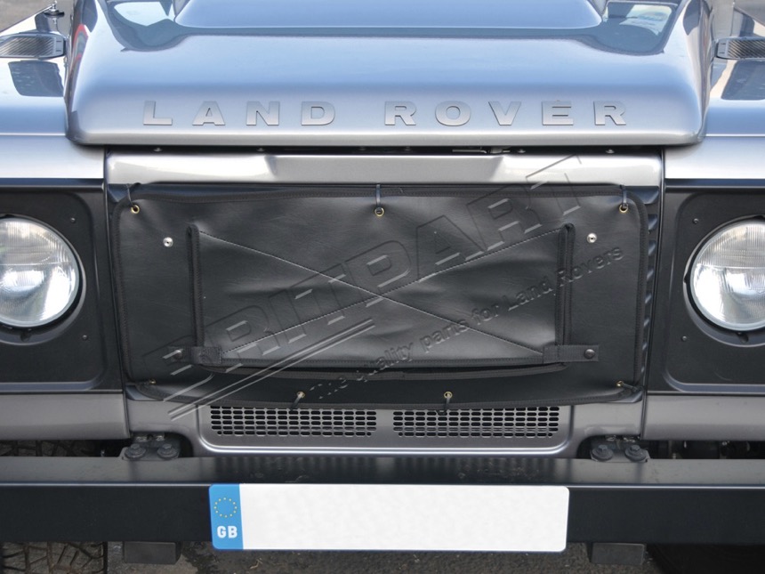 DA2161BLACK Kühlerverkleidung Defender Land Rover Radiator Muffs Kühlerabdeckung Winterschutz