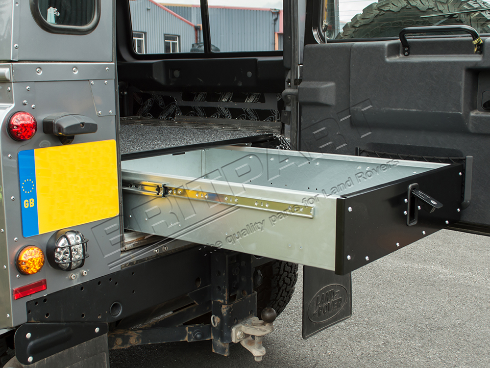DA1470 Heavy Duty Schubladensystem abschließbar für Defender 90 / 110 Utility 2007–2016