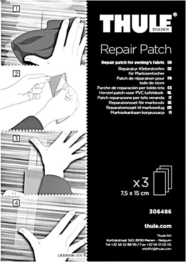 Movera-L-9908909100 Reparatur Set Thule Repair Patch für Markisentücher