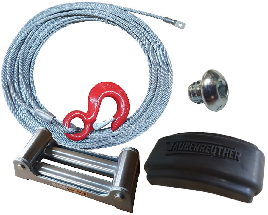 Stahlseilset TABOR 10 & 12, 24m x 10mm, Haken, Kausche, RSF und RSF-Abdeckung