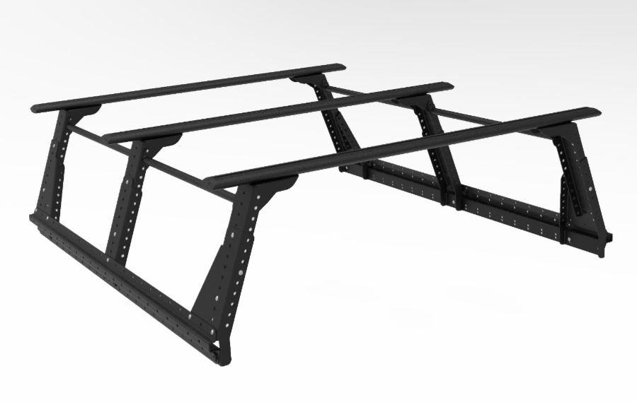 Muli-Rack System ''hoch'' XtraCab, inkl. 3 Rhino Rack Sportz Querträger Muli-Rack System ''hoch'' XtraCab, inkl. 3 Rhino Rack Sportz Querträger