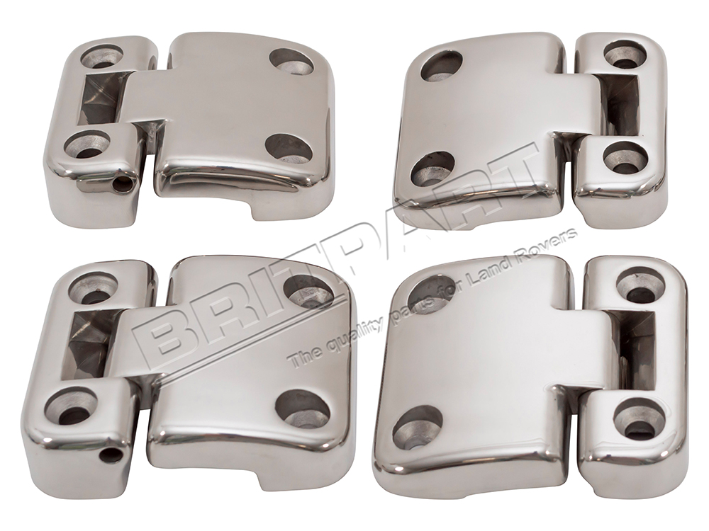 DA1952_extra Defender Türscharniere aus Edelstahl für hintere Türen - 4er-Set