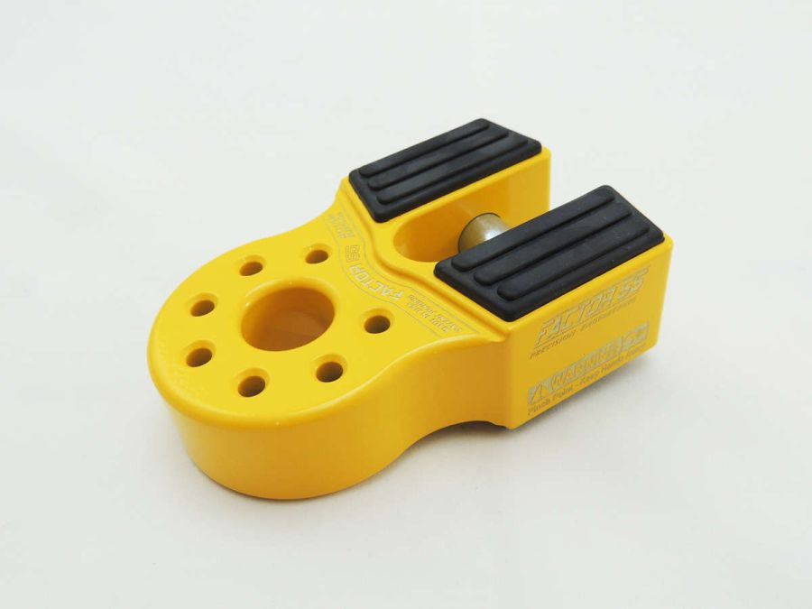 ''FACTOR 55'' FLATLINK WINCH SHACKLE MOUNT YELLOW ''FACTOR 55'' FLATLINK WINCH SHACKLE MOUNT YELLOW