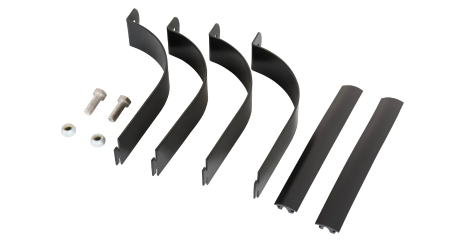 Rhino Rack VORTEX Rohrschellen 150mm (Paar) aus Stahl, schwarz Rhino Rack VORTEX Rohrschellen 150mm (Paar) aus Stahl, schwarz