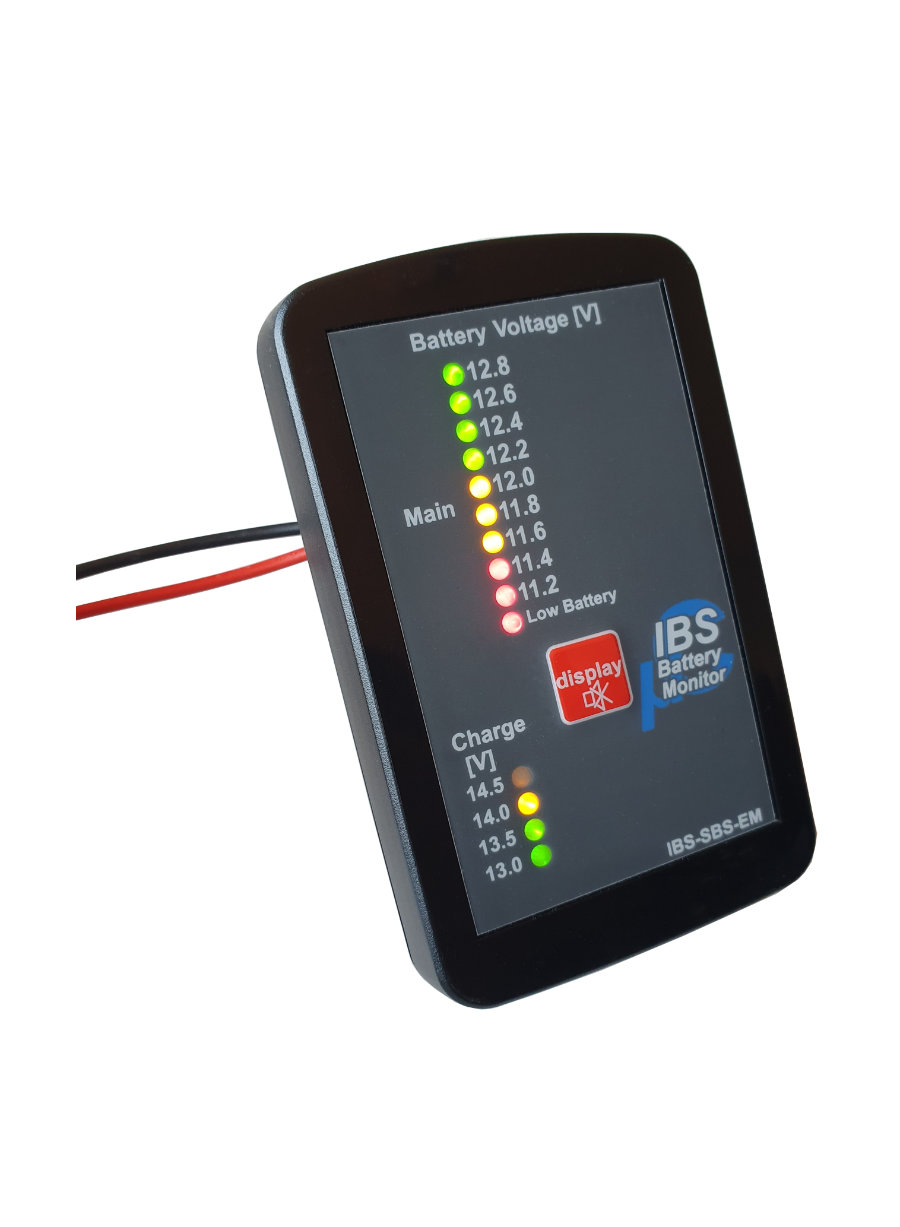 IBS Einzelbatteriemonitor für 12V Fzg.- oder Zusatzbatterie
