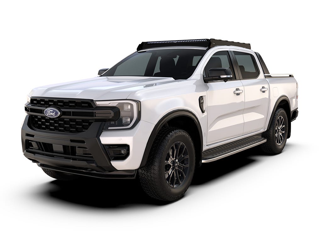 Ford Ranger T6.2 Wildtrak Raptor Double Cab (2022-Current) Slimsport Roof Rack Kit / Light Bar Ready Ford Ranger T6.2 Wildtrak Raptor Double Cab (2022-Current) Slimsport Roof Rack Kit / Light Bar Ready