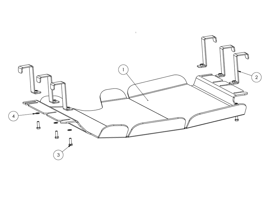 Unterfahrschutz Toyota HZJ 78/79, alle Verteilergetriebe, 6mm Aluminium Unterfahrschutz Toyota HZJ 78/79, alle Verteilergetriebe, 6mm Aluminium