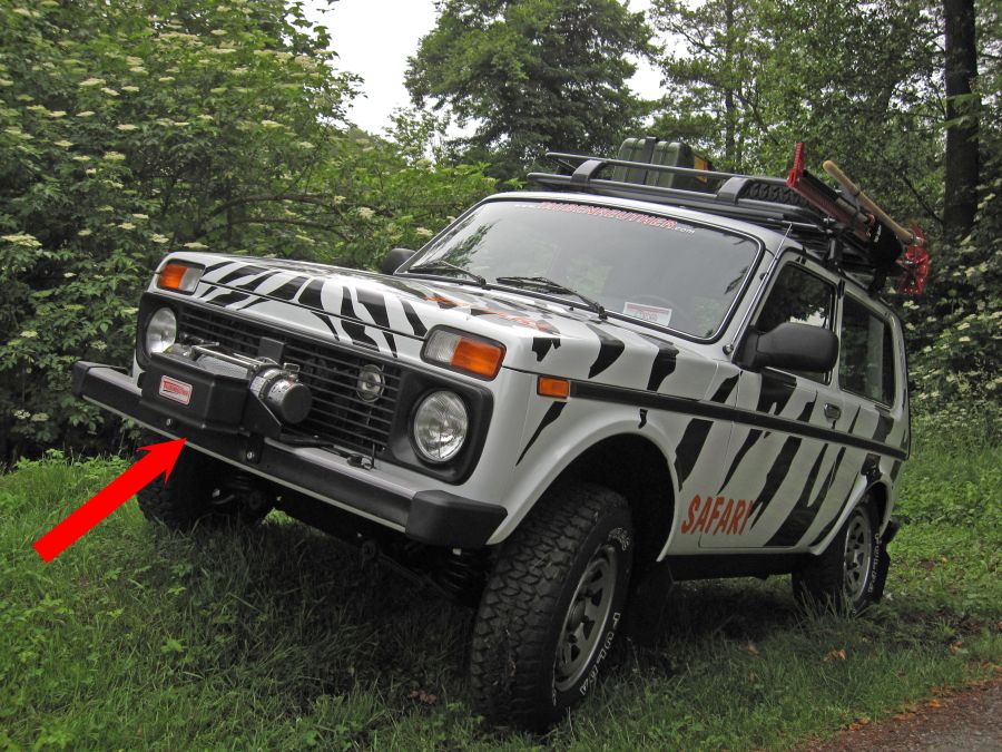 Seilwinden Set Lada Niva (Taiga) mit WARN M8000 Seilwinden Set Lada Niva (Taiga) mit WARN M8000