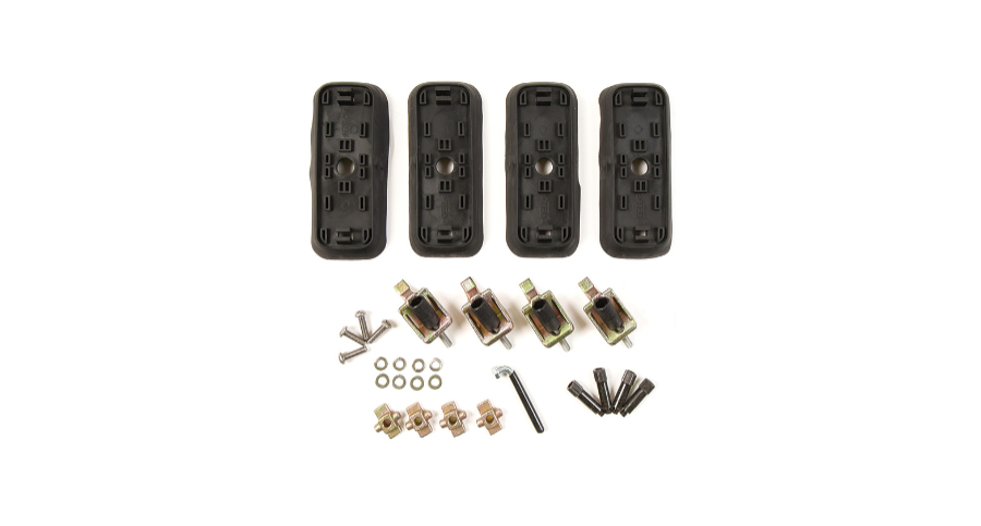 Fußkit für Rhino 2500 Multi Fit System 4 Klammern und 4 Gummiunterlagen Fußkit für Rhino 2500 Multi Fit System 4 Klammern und 4 Gummiunterlagen