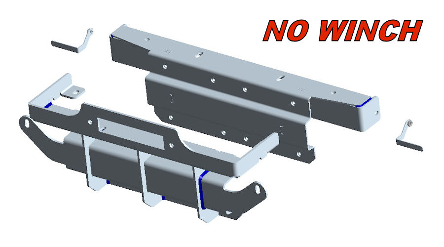 Seilwindenanbausatz VW Amarok `16-`23, inkl Schrauben, ohne Seilwinde Seilwindenanbausatz VW Amarok `16-`23, inkl Schrauben, ohne Seilwinde