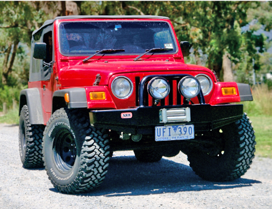 ARB-Windenstoßstange Wrangler TJ/YJ #3450350, schwarz, ARB-Windenstoßstange Wrangler TJ/YJ #3450350, schwarz,