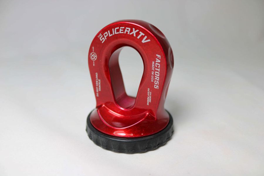 ''FACTOR 55'' SPLICER XTV 3/16-1/4'' SYNTH. ROPE SPLICE-ON SHACKLE MOUNT, RED ''FACTOR 55'' SPLICER XTV 3/16-1/4'' SYNTH. ROPE SPLICE-ON SHACKLE MOUNT, RED
