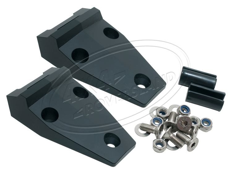 da1152b Defender Haubenscharnierkit aus Alu in schwarz Land Rover