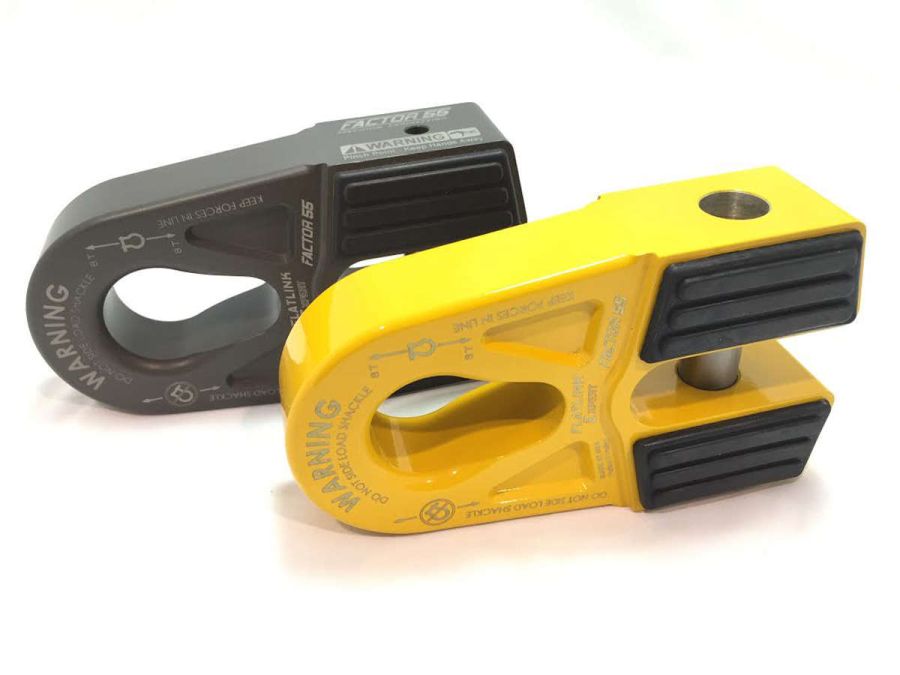 ''FACTOR 55'' FLATLINK ''E'' EXPERT WINCH SHACKLE MOUNT, YELLOW